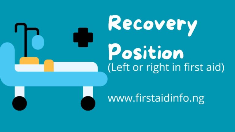 Recovery Position recovering position in first aid situations